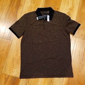 Mens Striped Polo